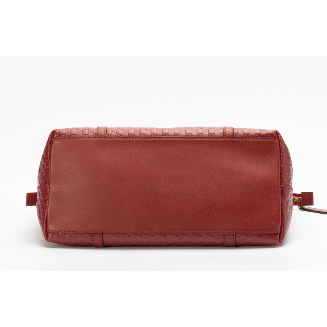 Gucci Leather Canvas Shoulder Bag