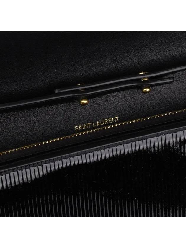 Luxury Saint Laurent Trending 2026 Cassandre Chain Long Wallet Black