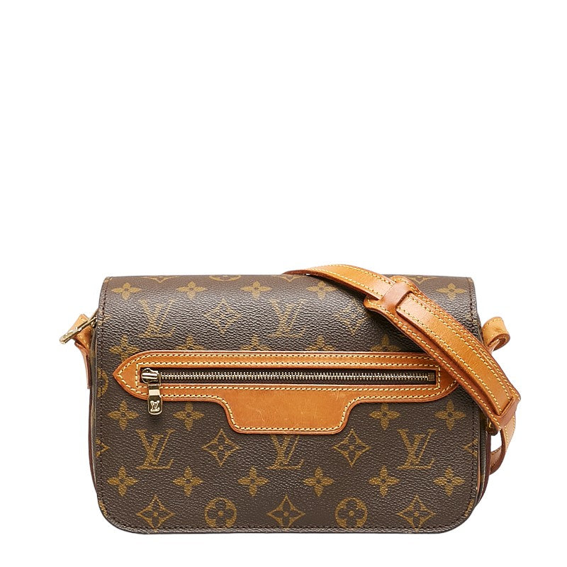Louis Vuitton Monogram Saint Germain 24 Shoulder Bag Brown PVC Leather