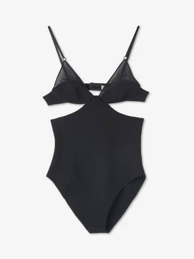 Luxury Saint Laurent Trending 2026 Cut Out Body Suit Black