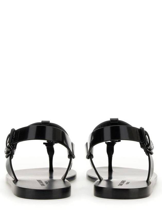 Luxury Saint Laurent Trending 2026 Cassandre Flip Flops Black