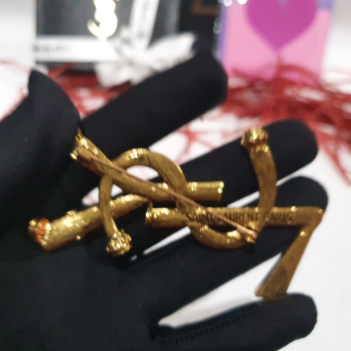 Yves Saint Laurent YSL Brooch Luxury Handbag
