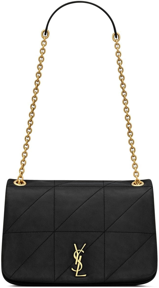 Luxury Saint Laurent Trending 2025 Women's Lambskin Jamie Shoulder Bag in Black | Size UNICA |