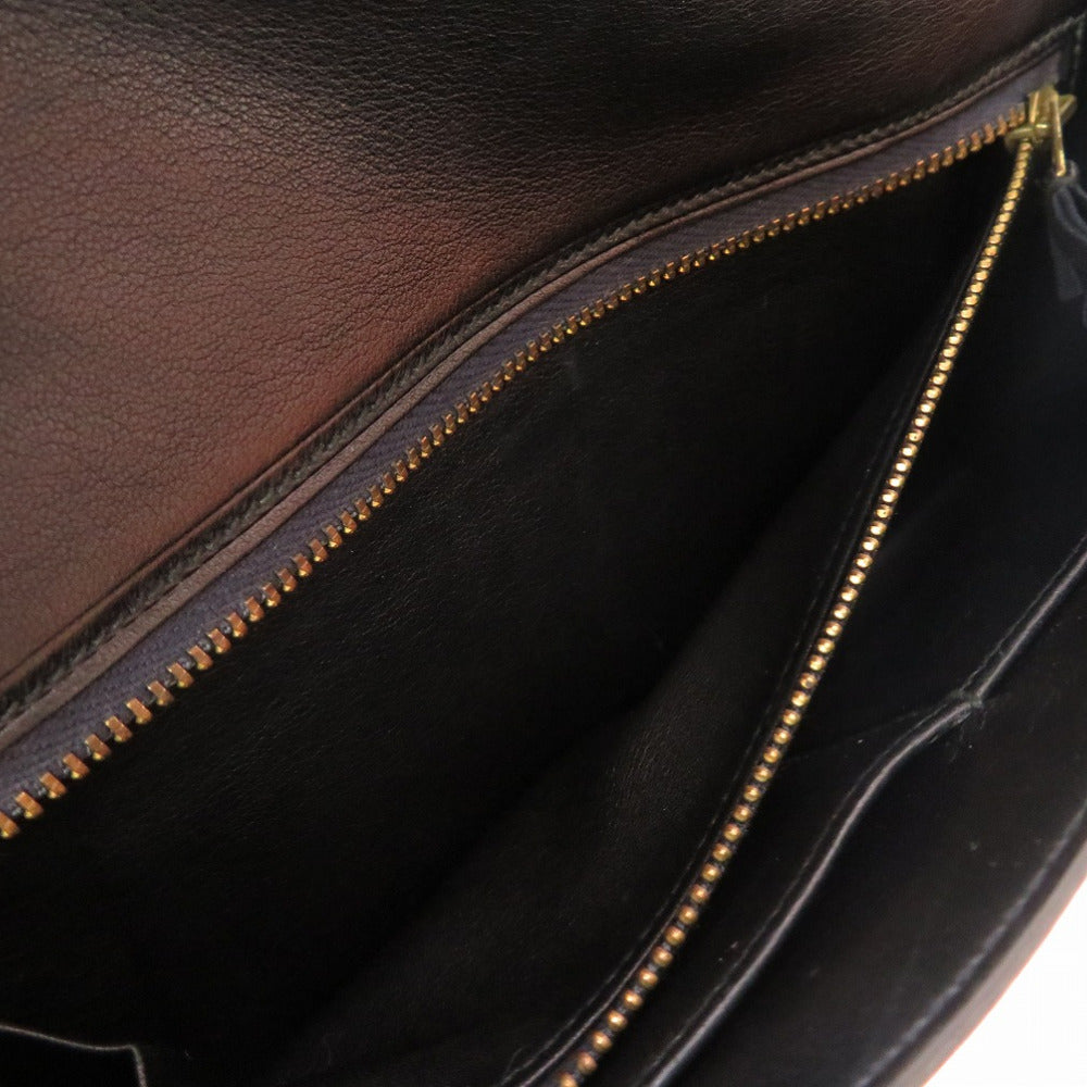 HERMES Clutch bag Box scarf black Etribert