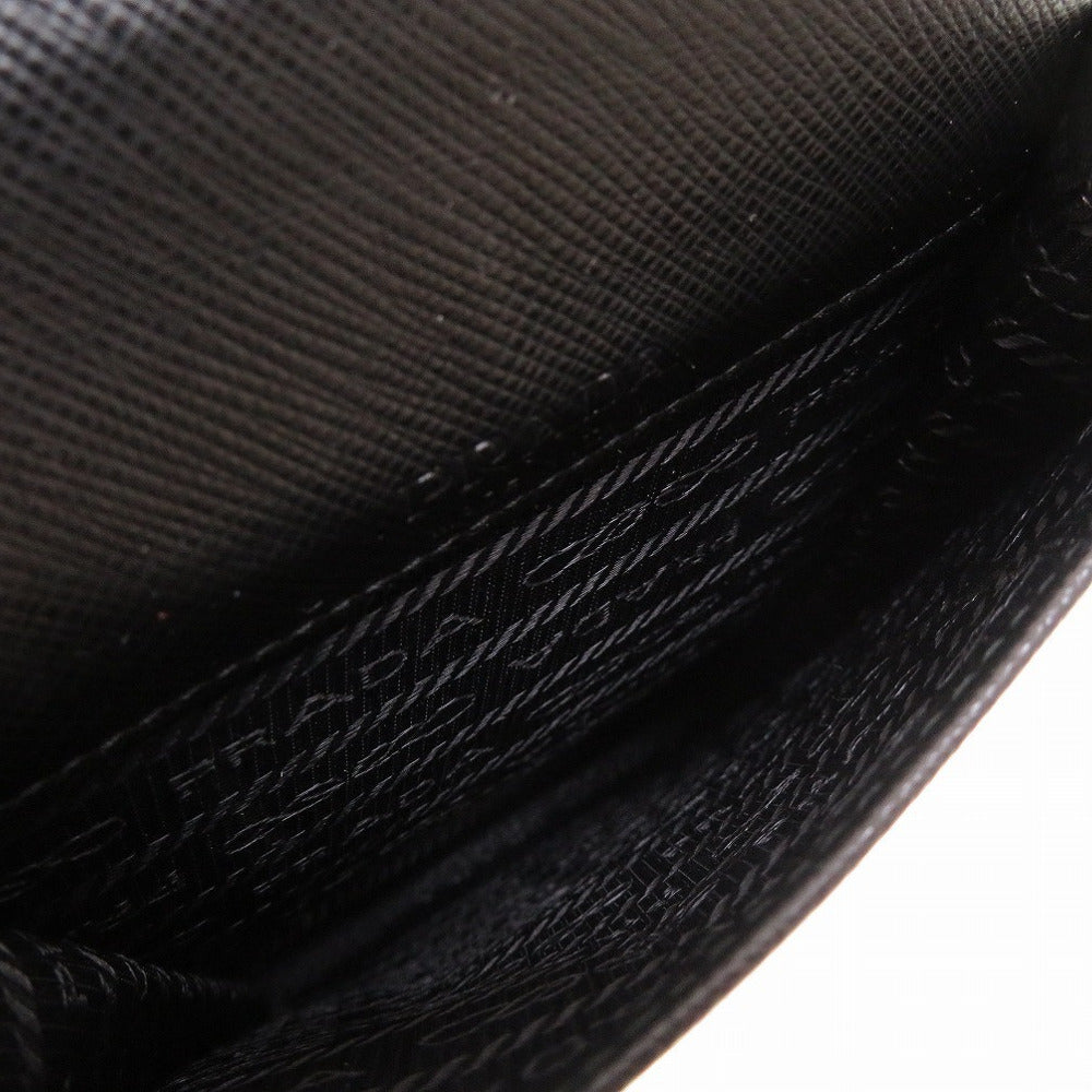 PRADA Shoulder Bag leather black mini mens