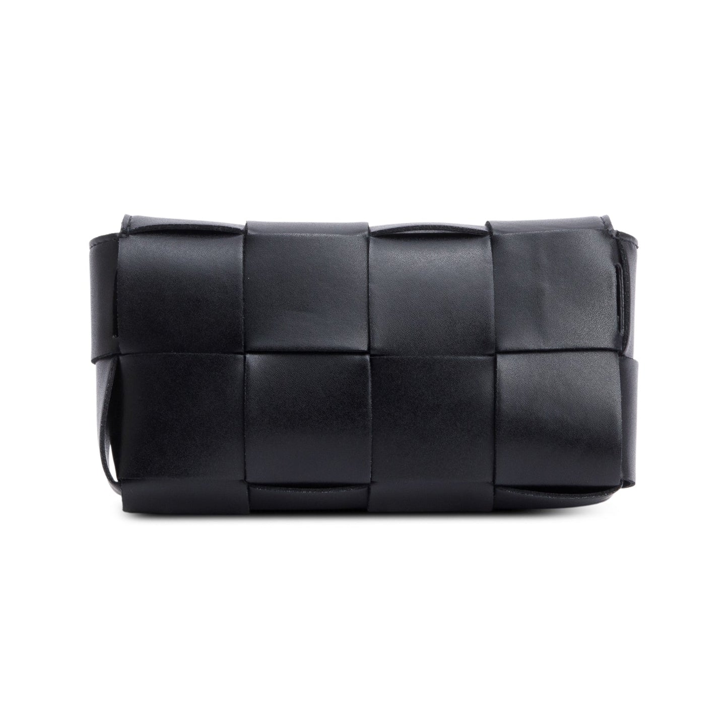 Bottega Veneta Black Nappa Leather Intrecciato Cassette Belt Bag