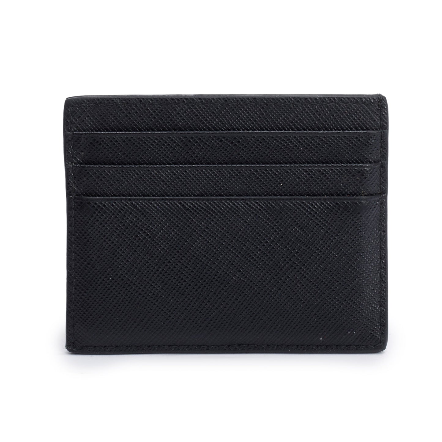 Prada Black Saffiano Leather Card Holder