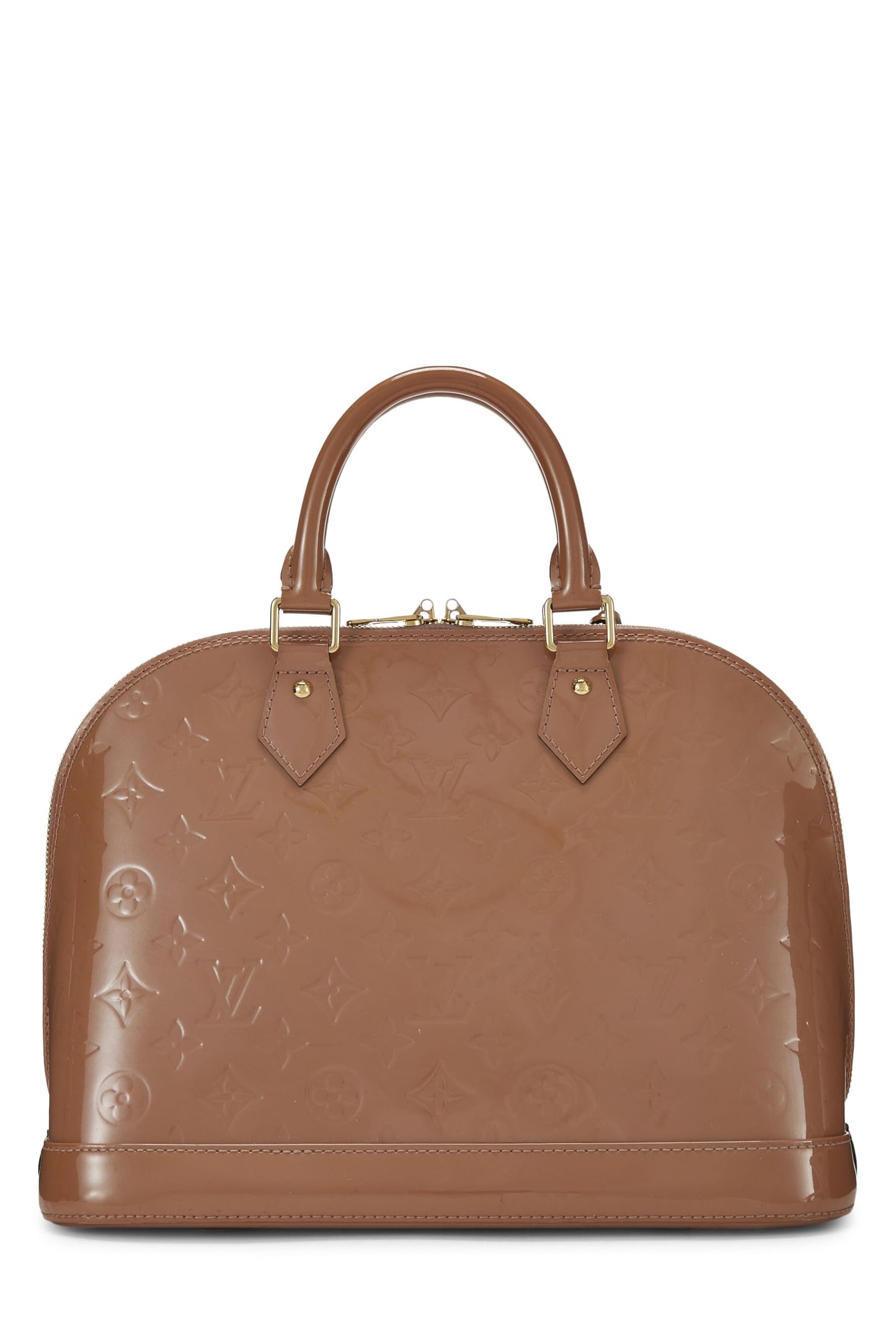 Louis Vuitton, Rose Velours Monogram Vernis Alma PM NM, Pink