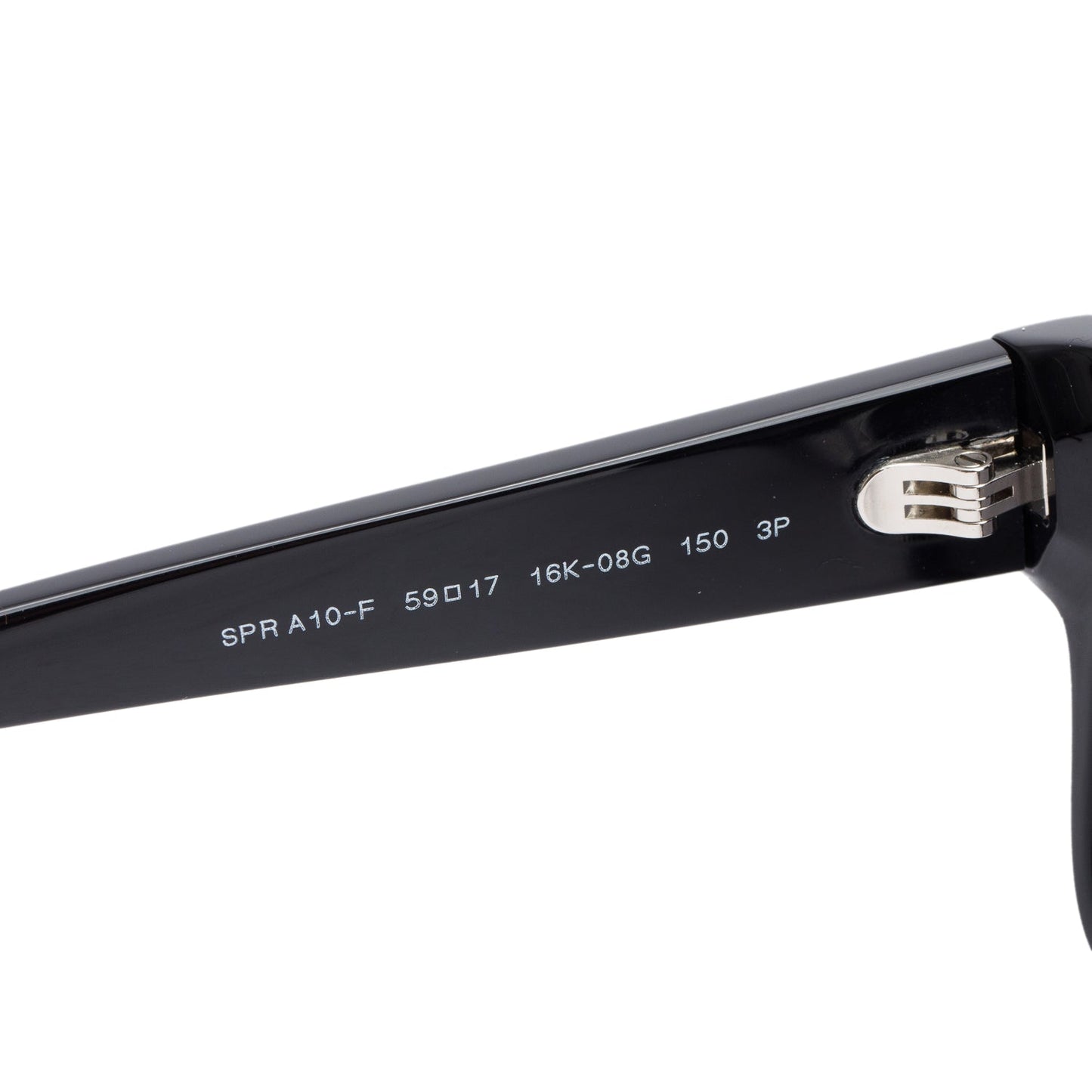 Prada SPR A10-F Black Acetate Square Sunglasses