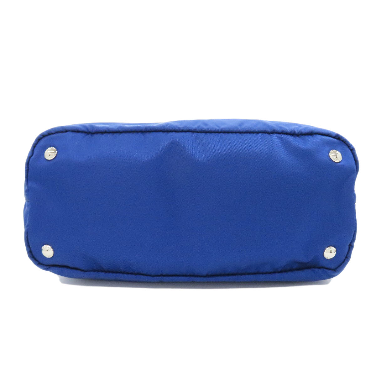 PRADA Tote Bag Nylon blue logoMetal Women