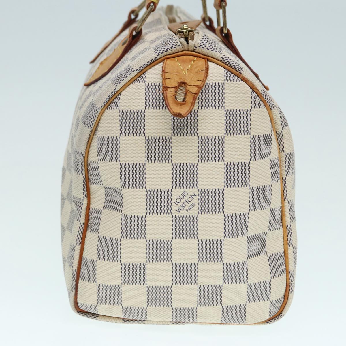 LOUIS VUITTON Damier Azur Hand Bag LV Auth