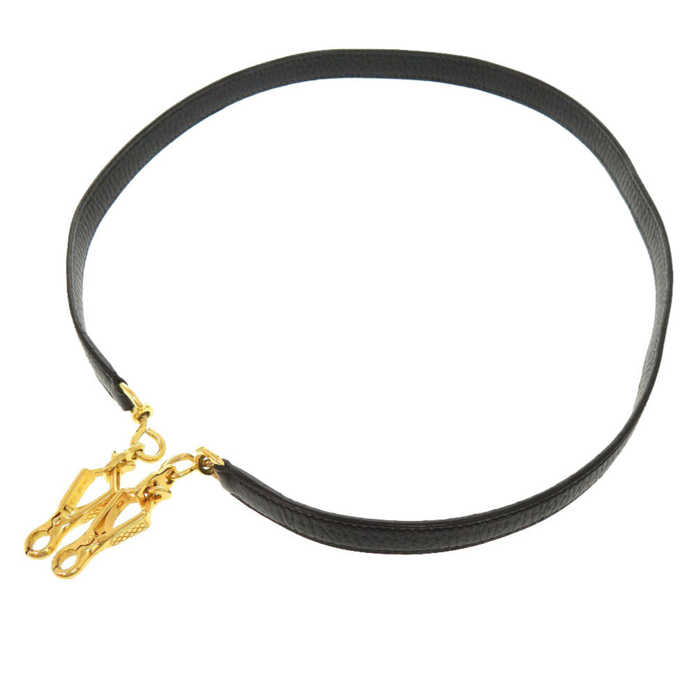 HERMES Shoulder strap Ardenne black Kelly strap Women