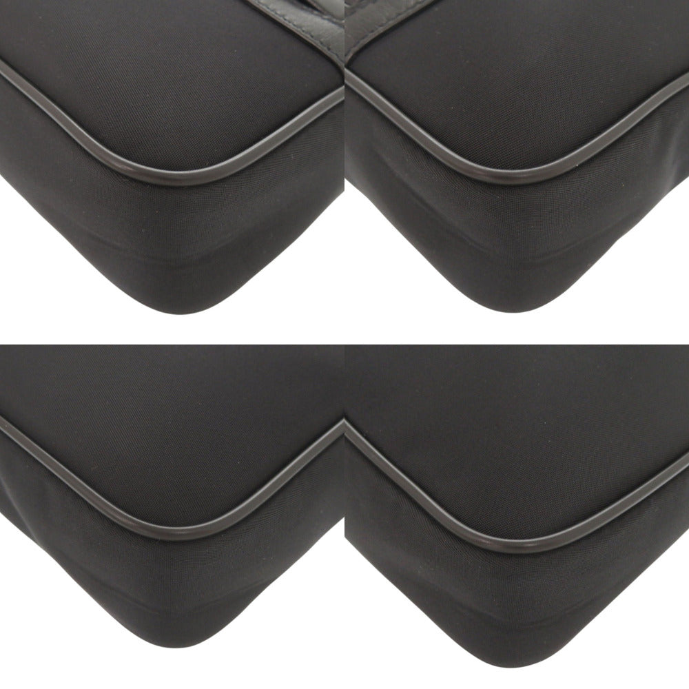 SAINT LAURENT PARIS Shoulder Bag Nylon, Lambskin black camera bag camping