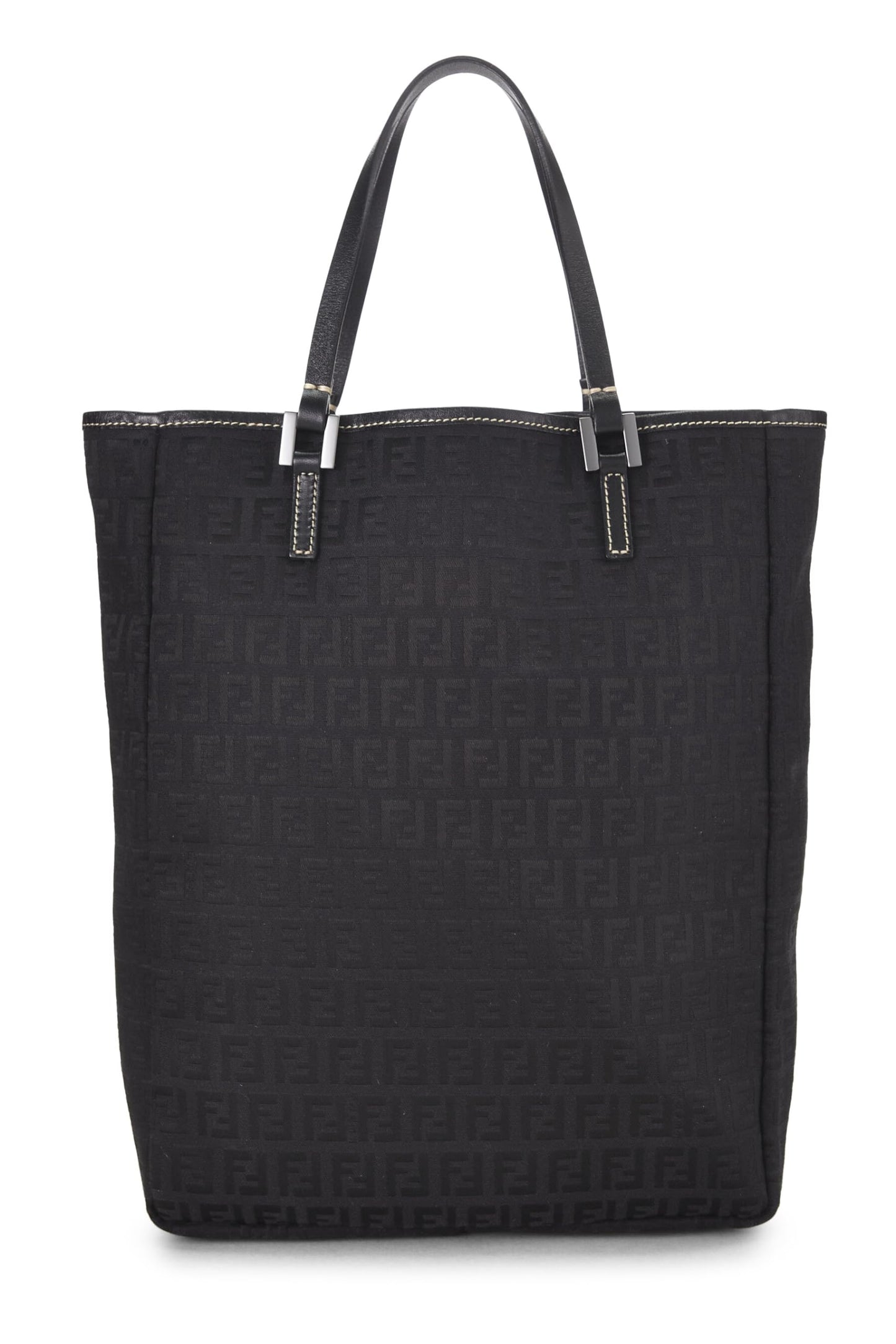 Fendi, Black Zucchino Canvas Tote Small, Black