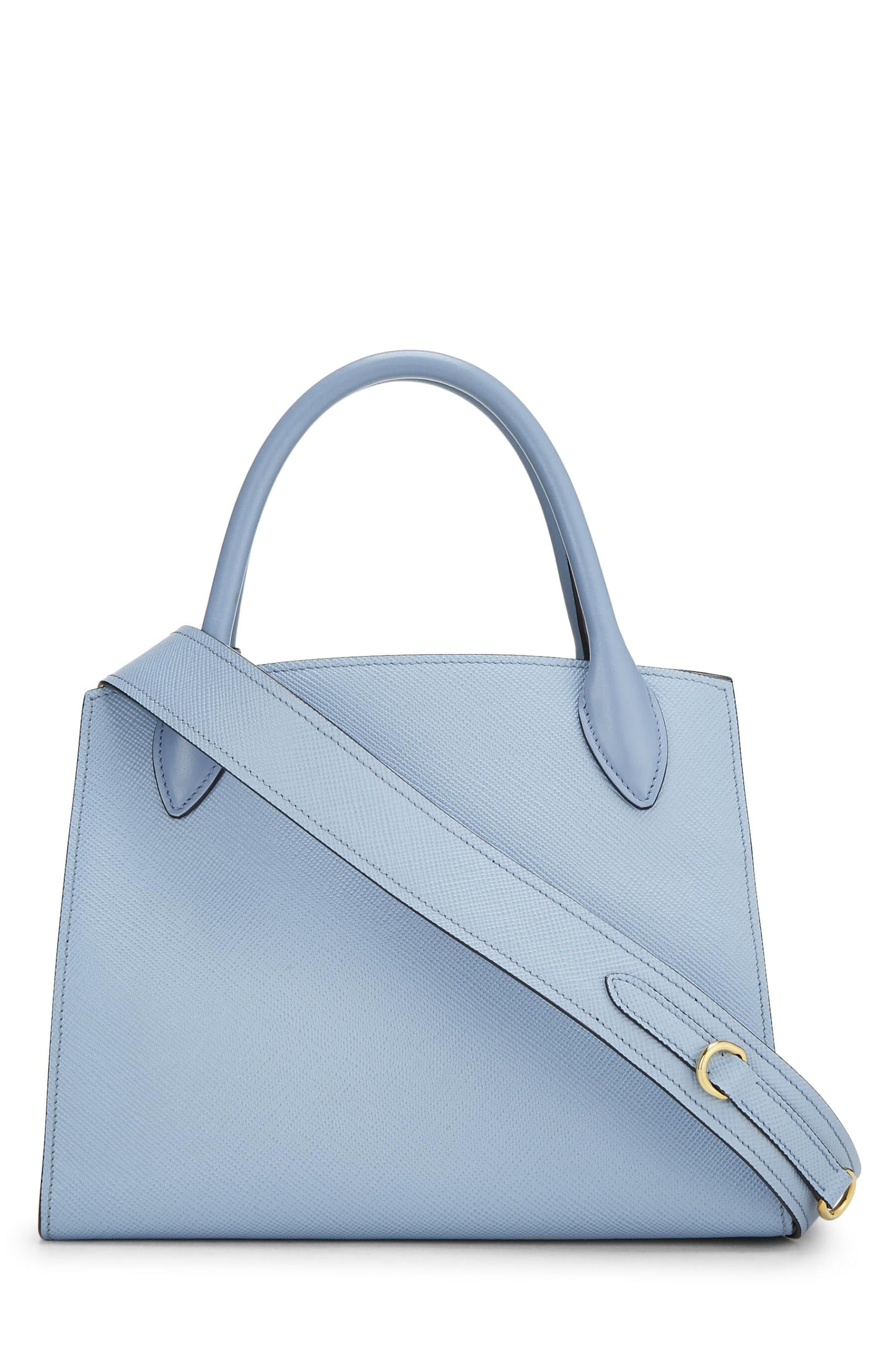 Prada, Blue Saffiano Leather Monochrome Bag Small, Blue