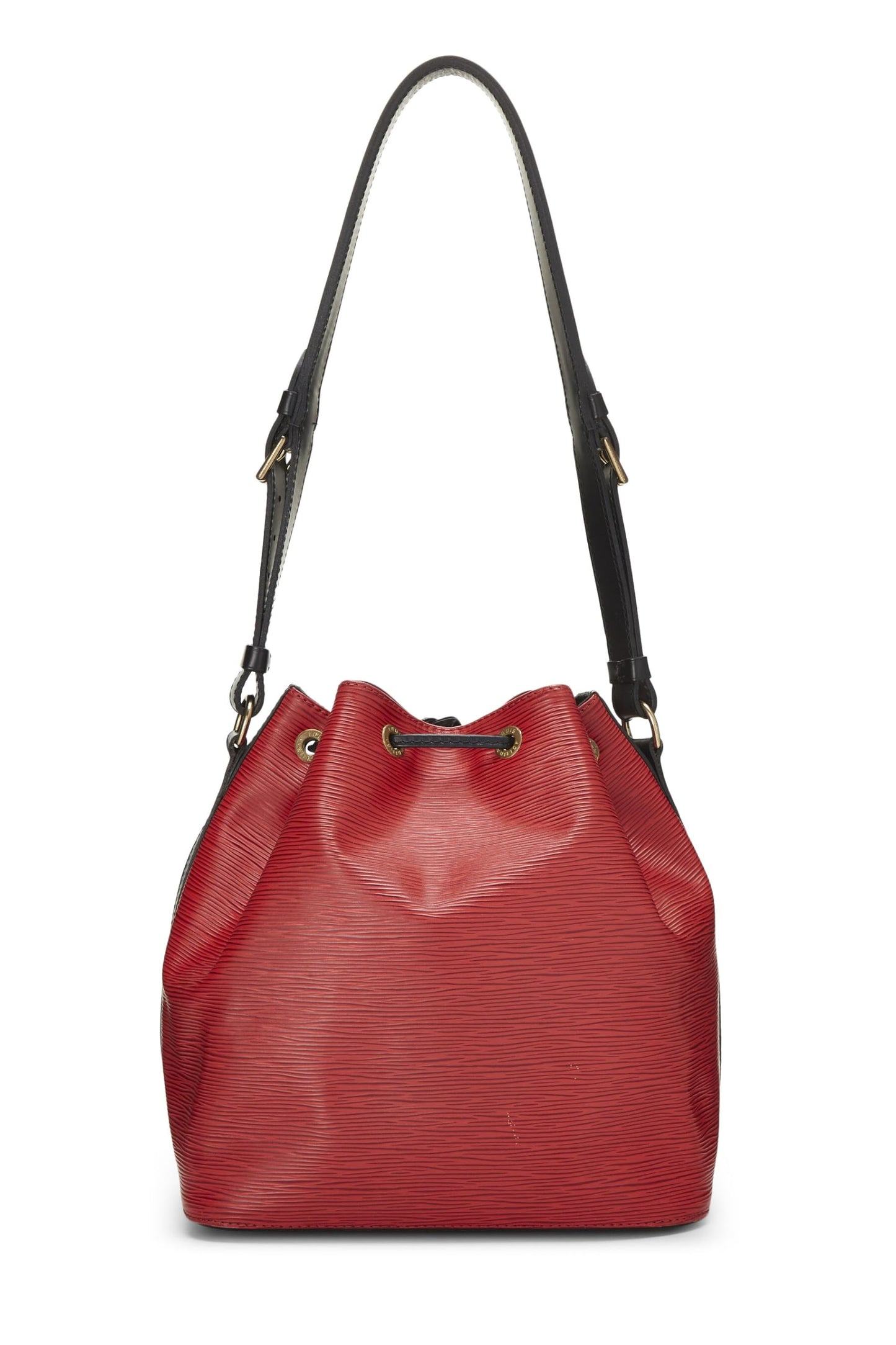 Louis Vuitton, Red & Black Epi Noé Petite, Multi