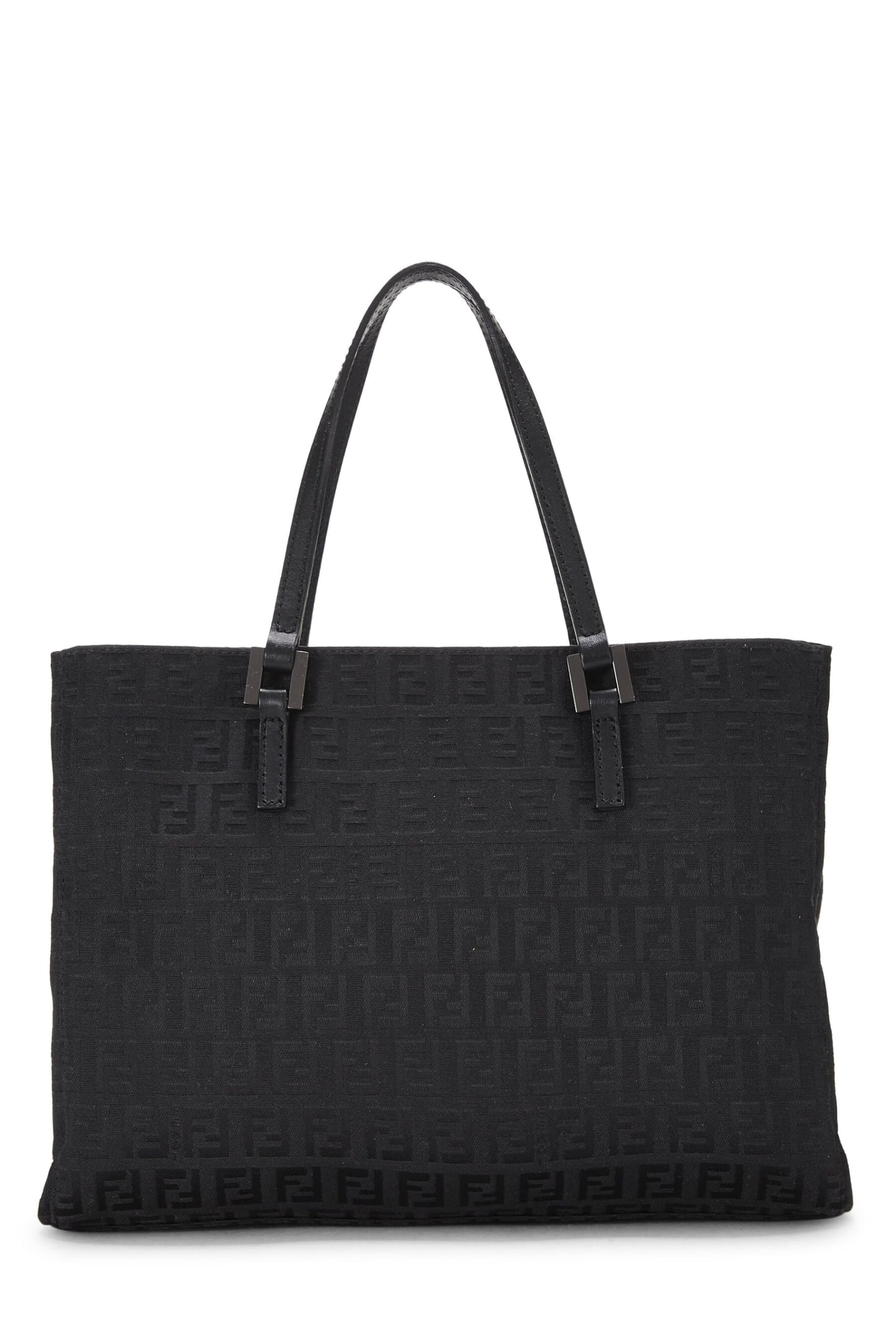Fendi, Pink Zucchino Canvas Tote Small, Black