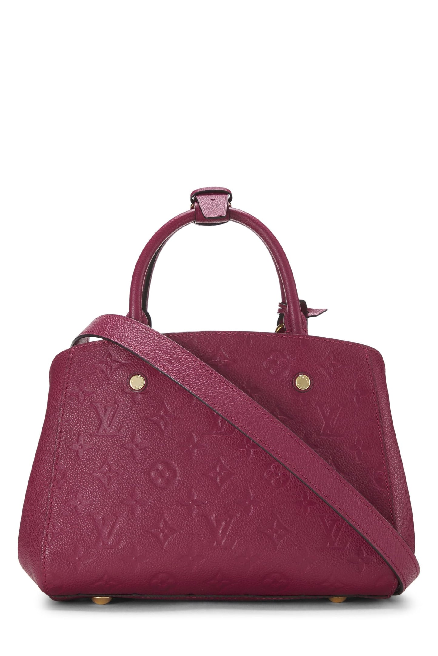 Louis Vuitton, Pink Monogram Empreinte Montaigne BB, Pink