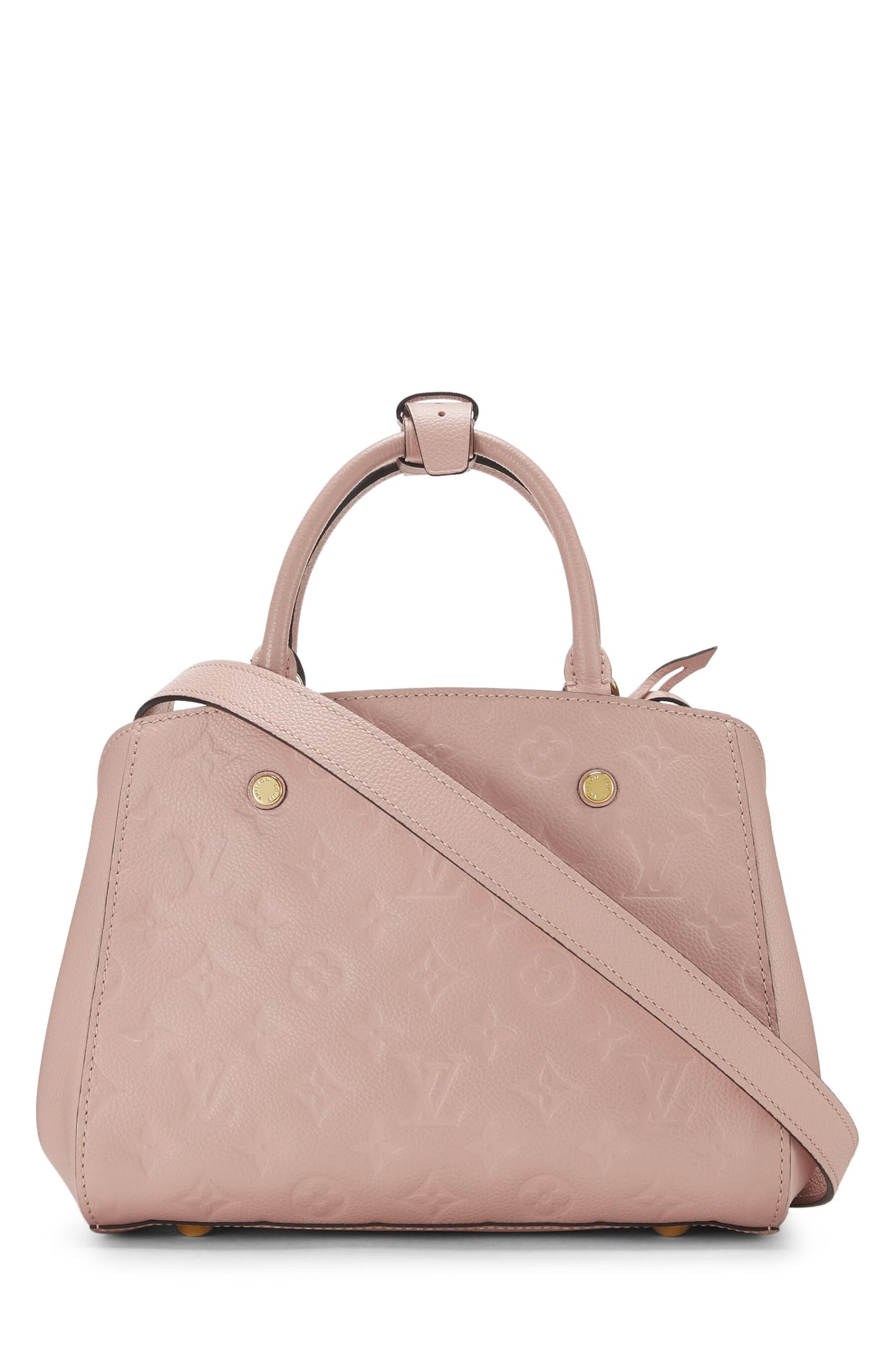 Louis Vuitton, Pink Monogram Empreinte Montaigne BB, Pink