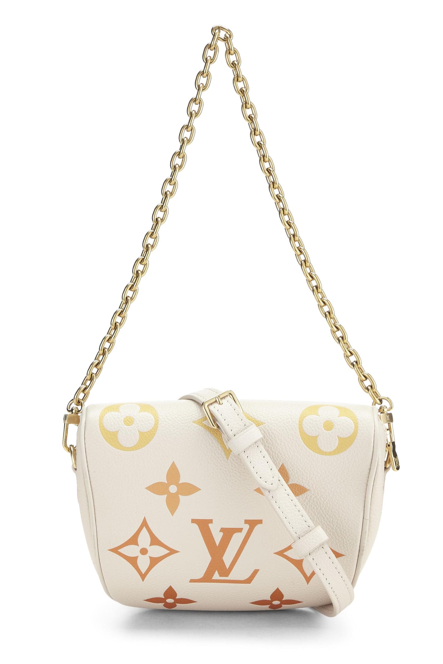 Louis Vuitton, Cream Giant Monogram Empreinte Bumbag Mini, Cream