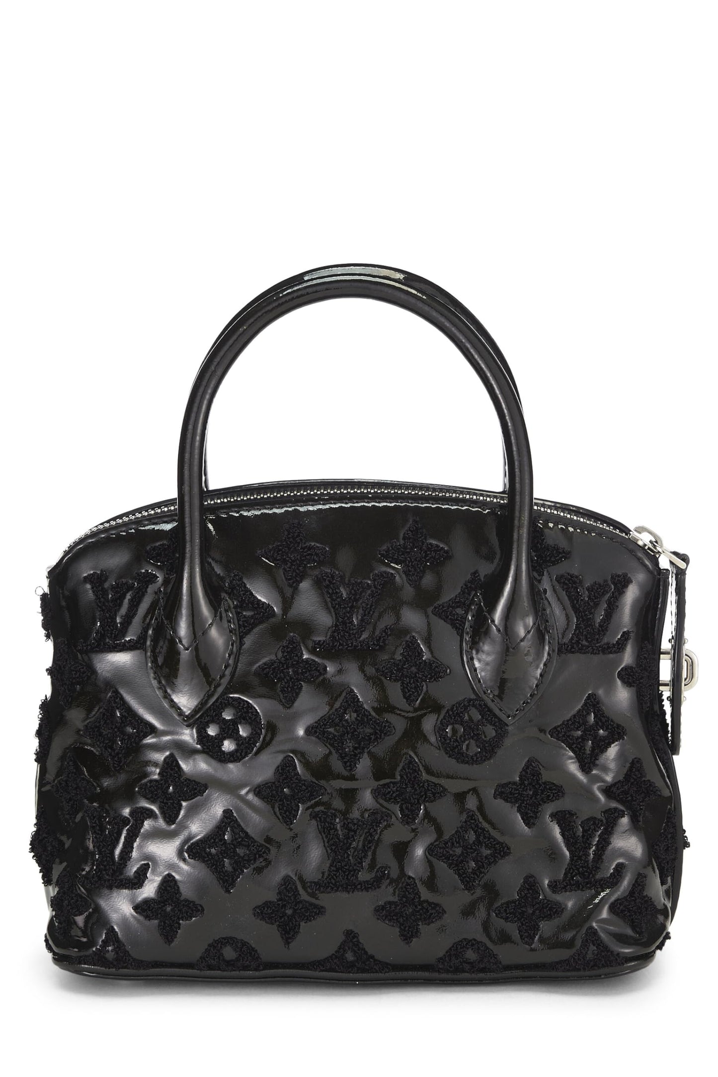 Louis Vuitton, Black Monogram Patent Leather Fascination Lockit BB, Black