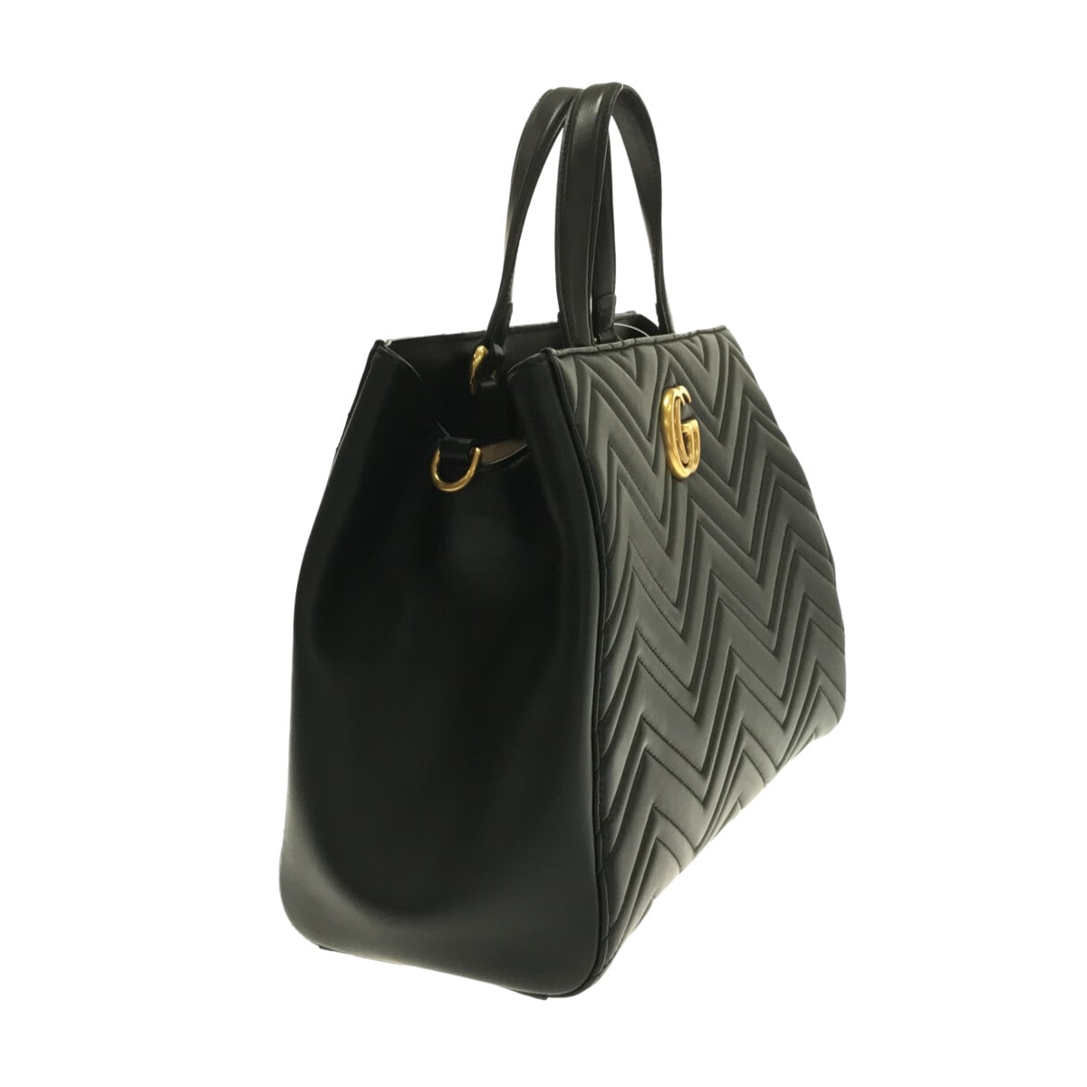Gucci Lou Leather Top Handle Handbag
