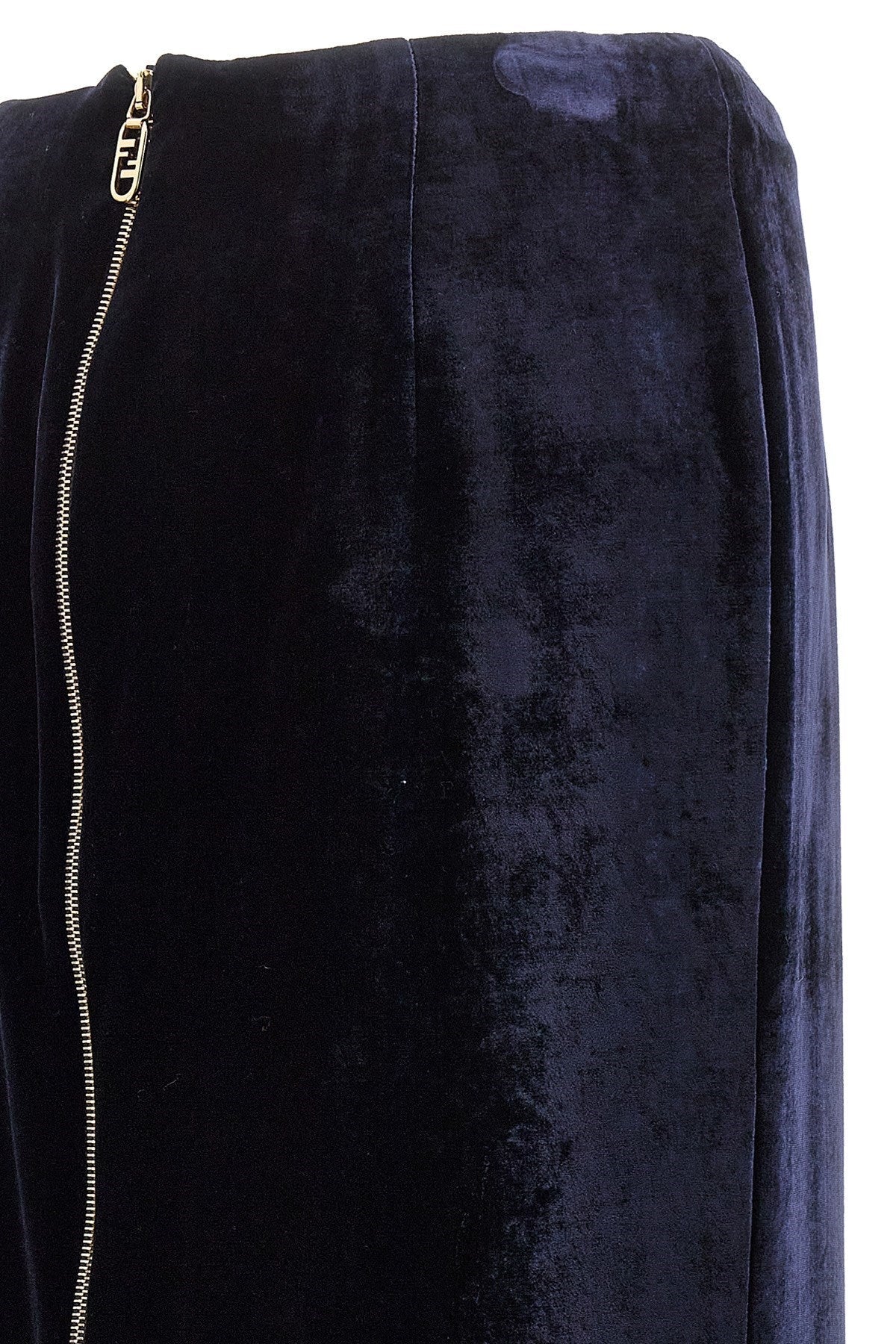 Fendi Women Velvet Long Skirt