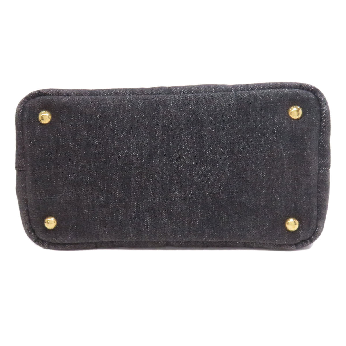 PRADA Handbag denim black Canapa