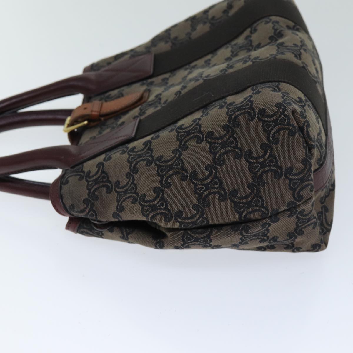 Luxury CELINE Triomphe Canvas Hand Bag Brown 75616