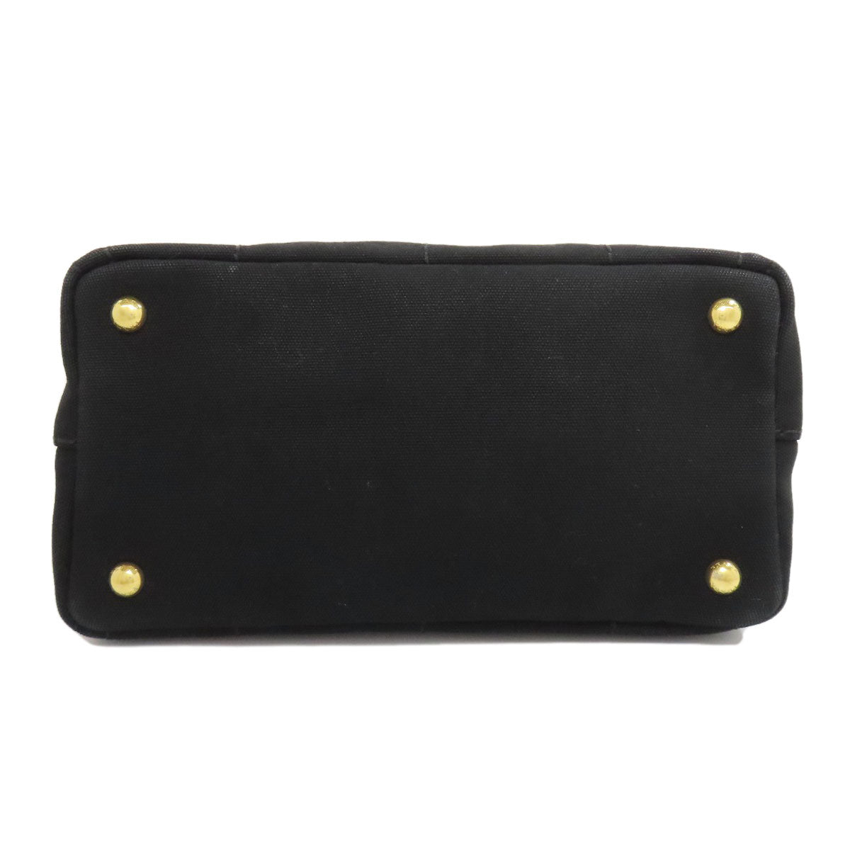 PRADA Handbag canvas black Canapa Mini