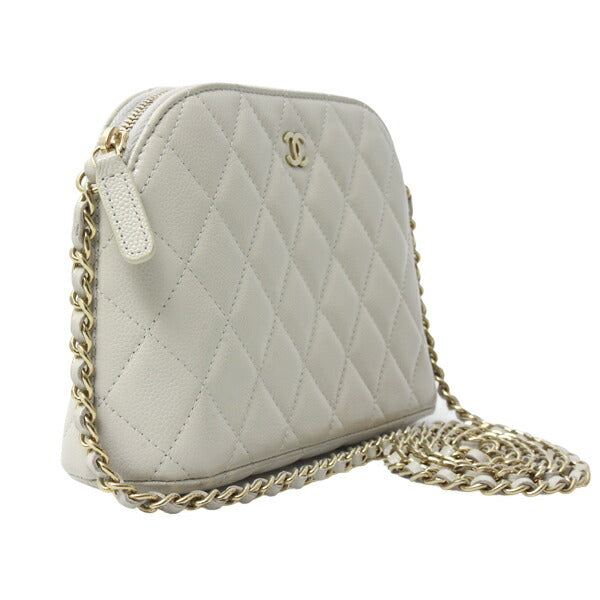 Chanel Matelassé Caviar Leather Chain Shoulder Bag