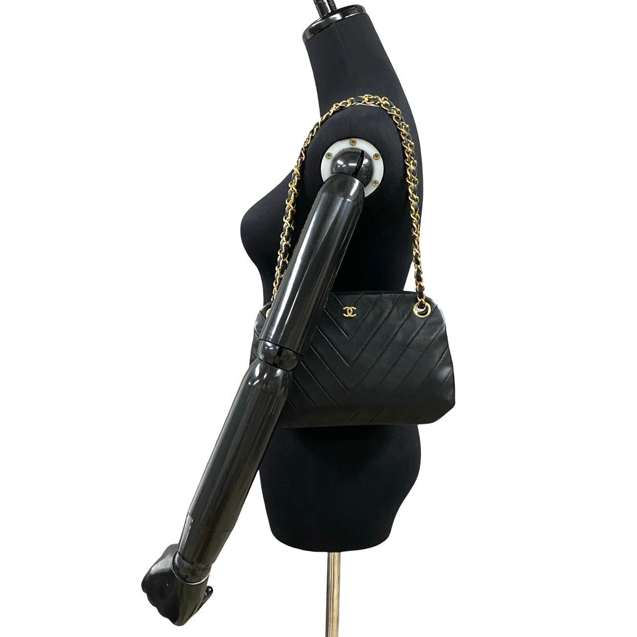 Chanel V Stitch Coco Lambskin Shoulder Bag