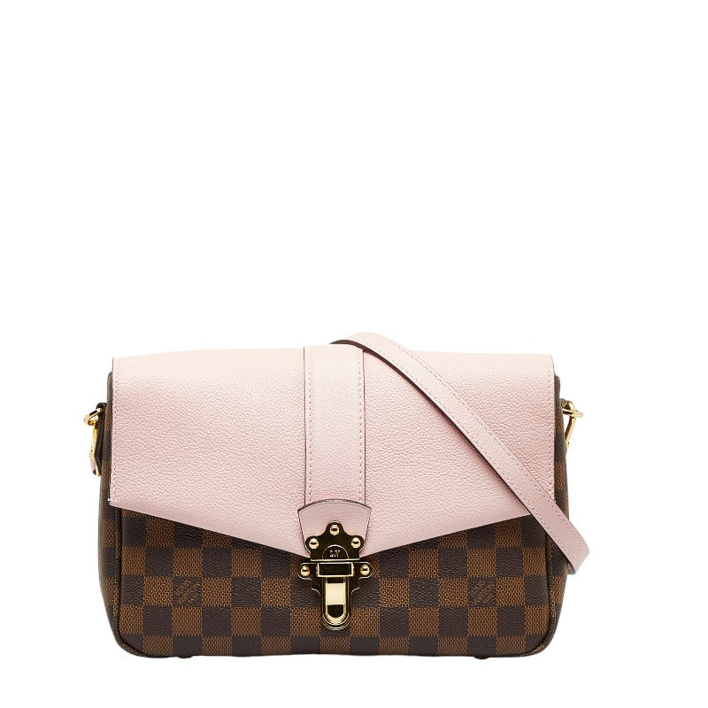Louis Vuitton Louis Vuitton Damière Shoulder Bag PVC/Ledger Magnolia Pink Brown