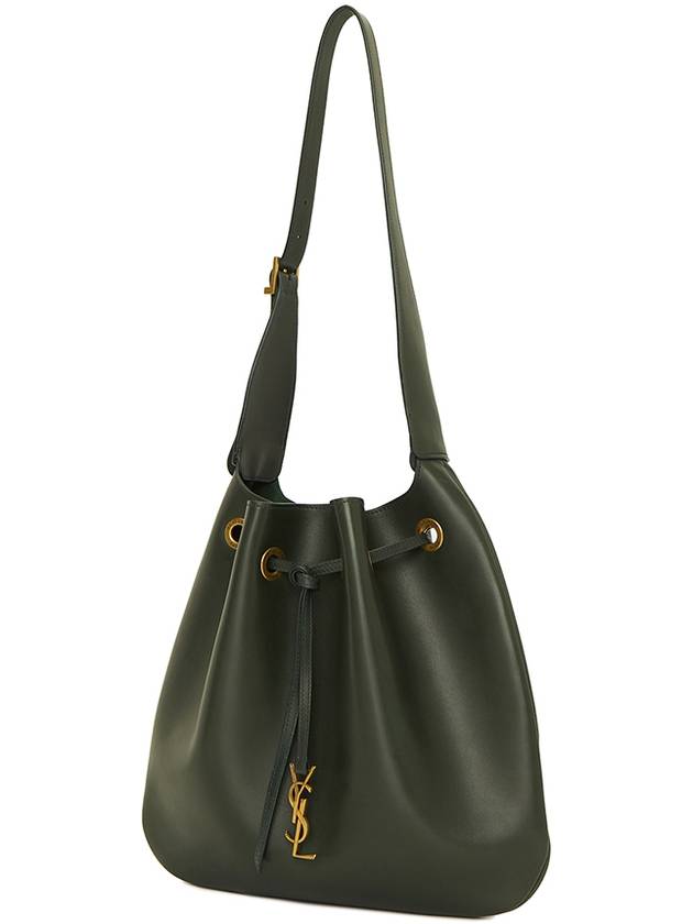 Luxury Saint Laurent Trending 2025 Paris 7 Medium Soft Leather Shoulder Bag Green