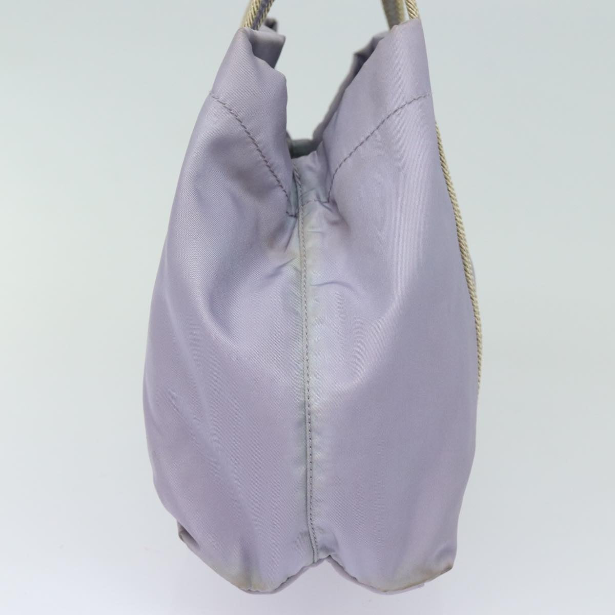 PRADA Hand Bag Nylon Purple Auth