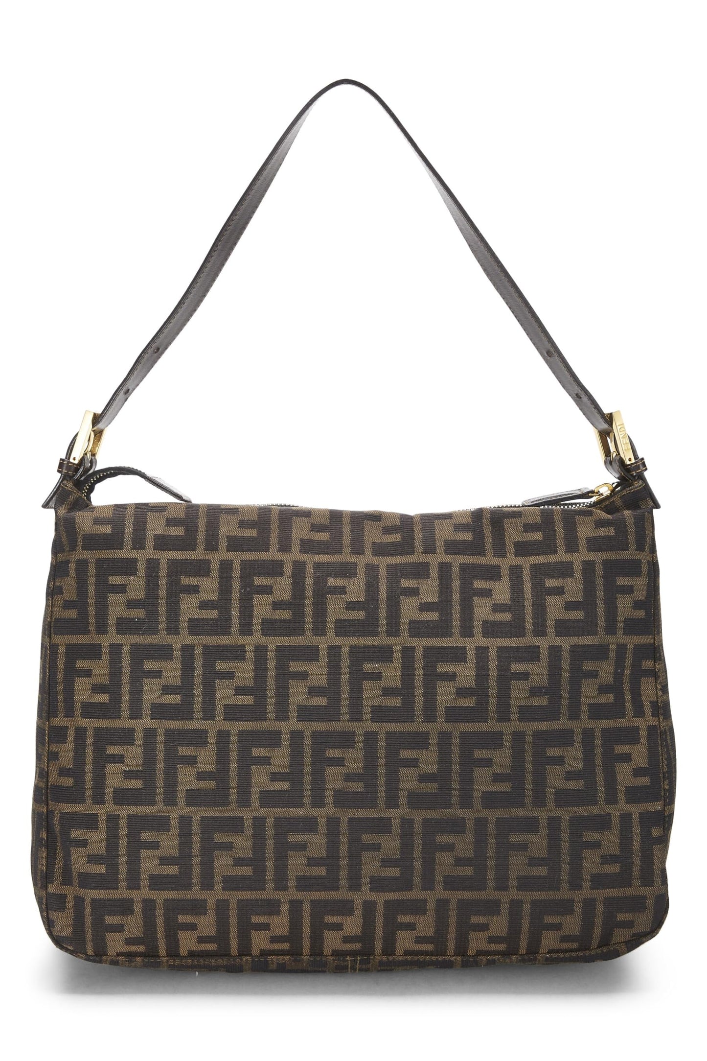 Fendi, Brown Zucca Canvas Shoulder Bag Large, Brown