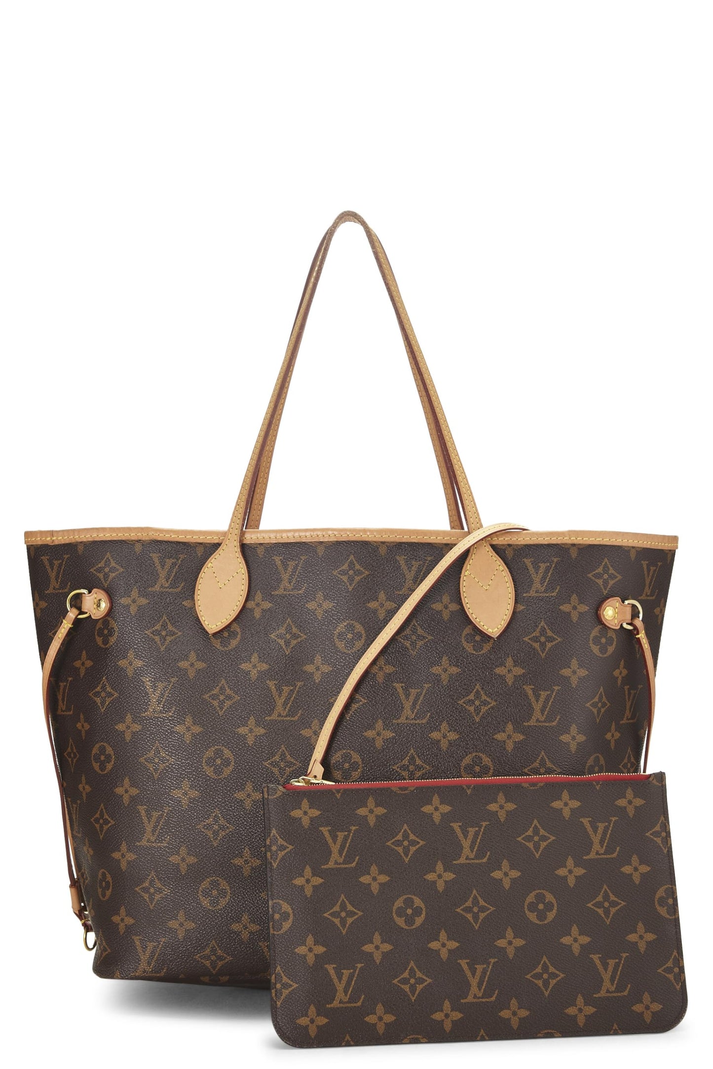 Louis Vuitton, Red Monogram Canvas Neo Neverfull MM, Red