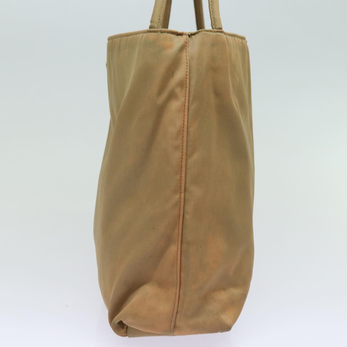 PRADA Shoulder Bag Nylon Beige Auth