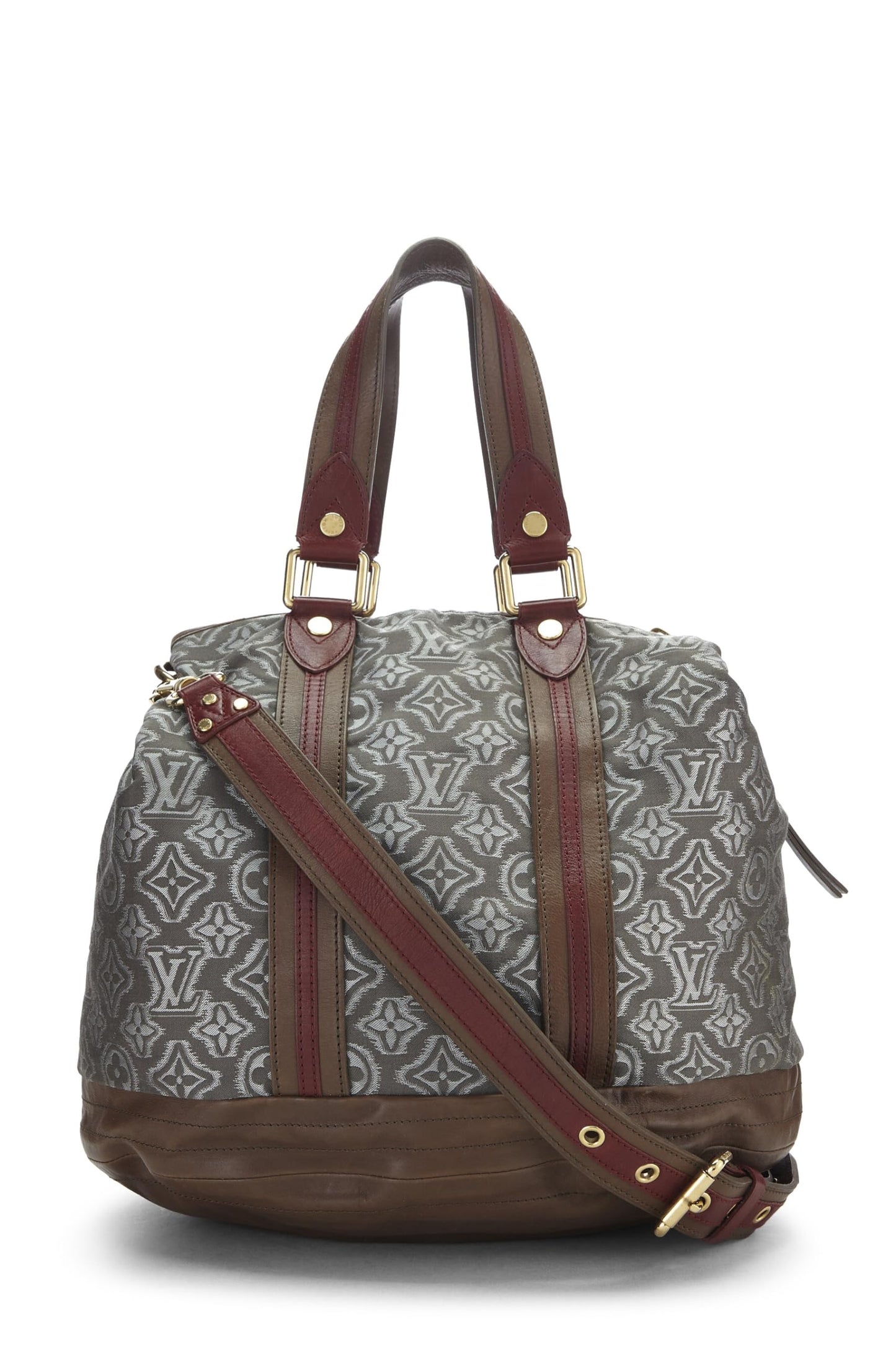 Louis Vuitton, Grey Monogram Jacquard Fabric Aviator GM, Grey