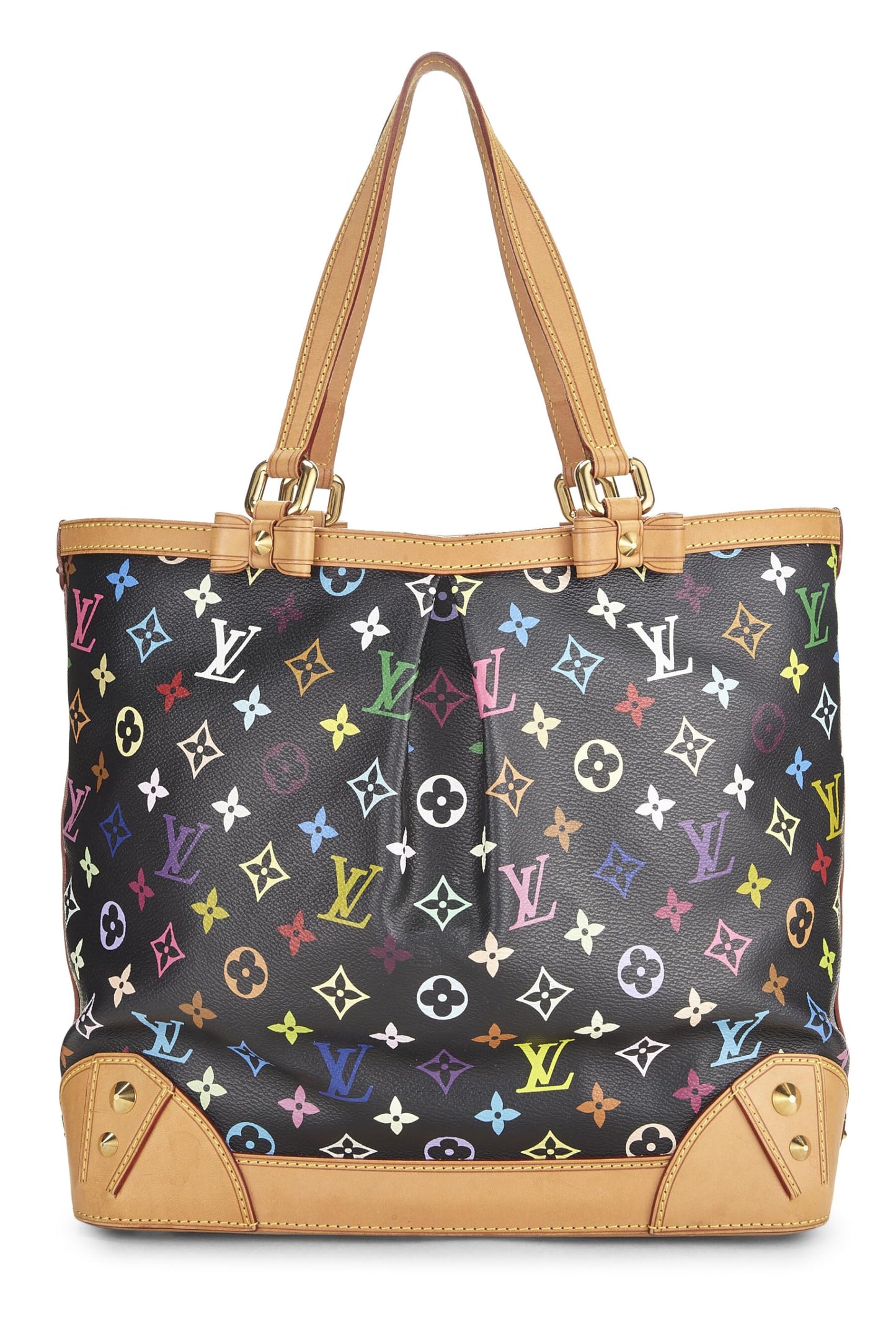 Louis Vuitton, Takashi Murakami x Louis Vuitton Black Monogram Multicolore Sharleen MM, Black