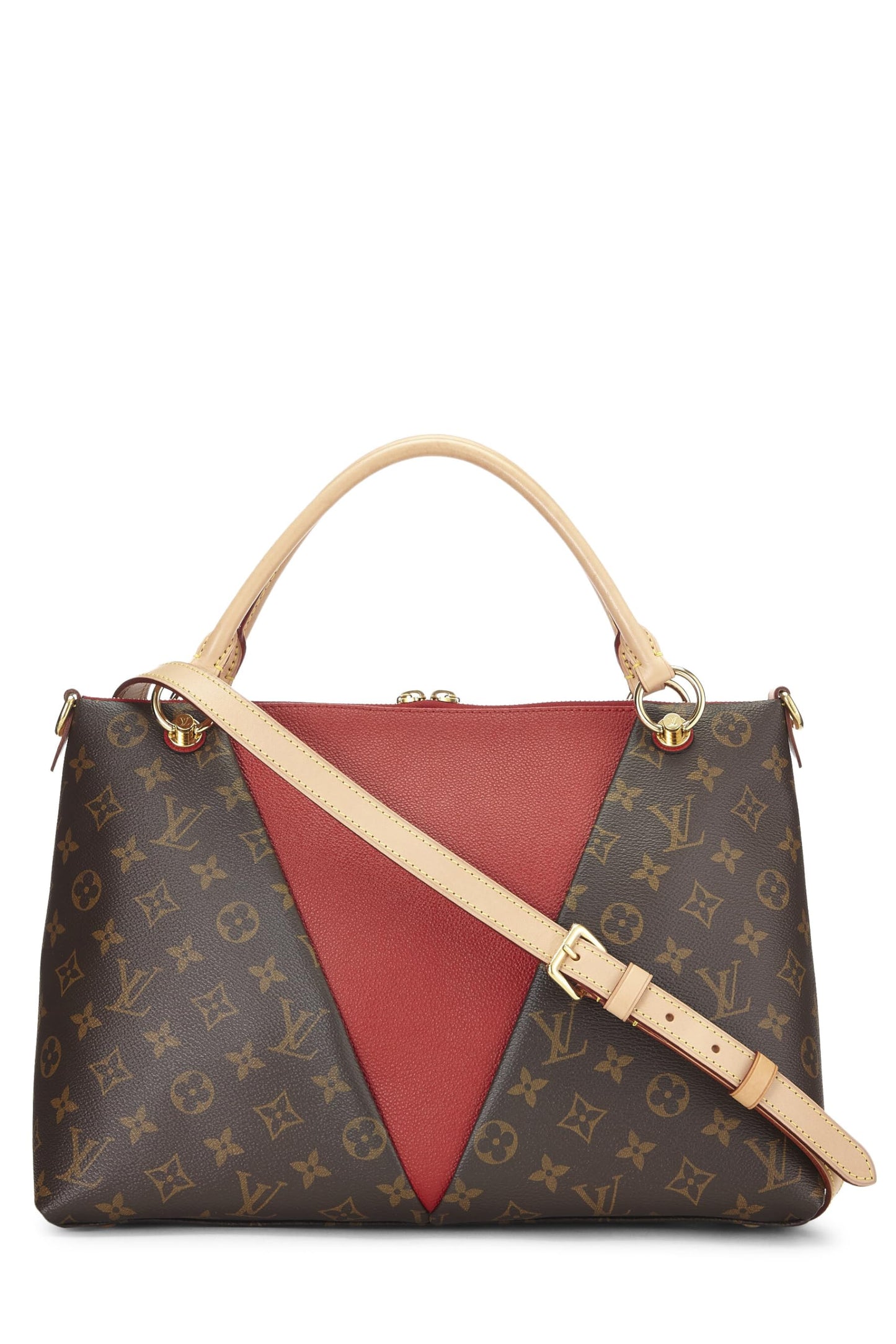 Louis Vuitton, Red Monogram Canvas V Tote BB, Red