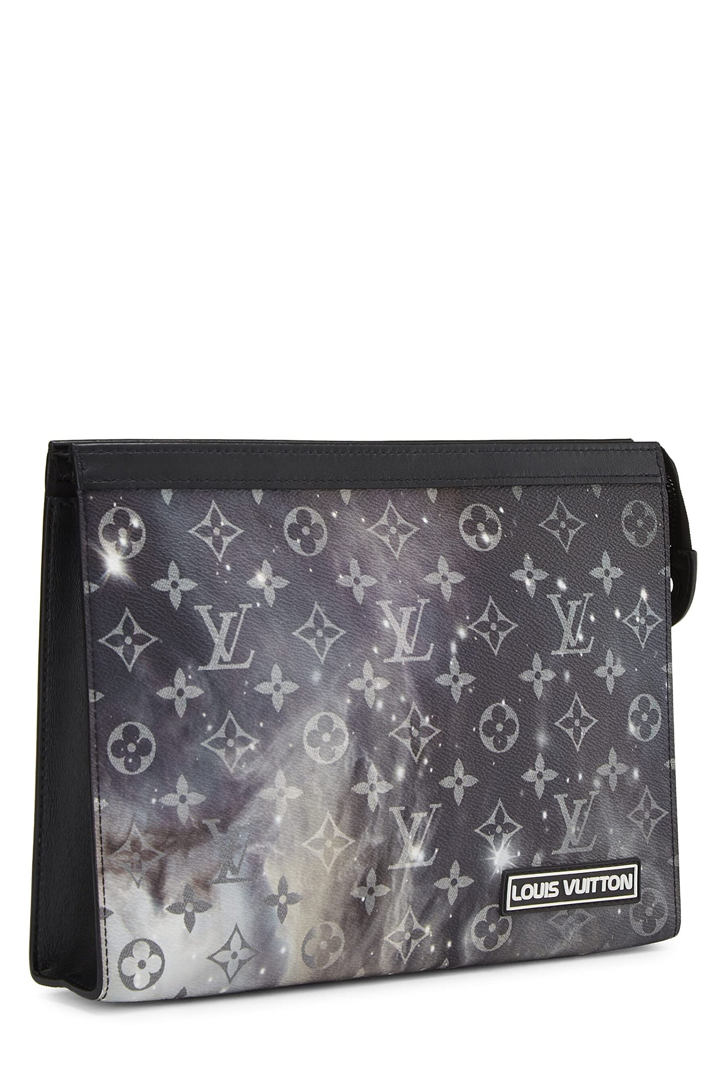 Louis Vuitton, Black Monogram Galaxy Pochette Voyage MM, Black
