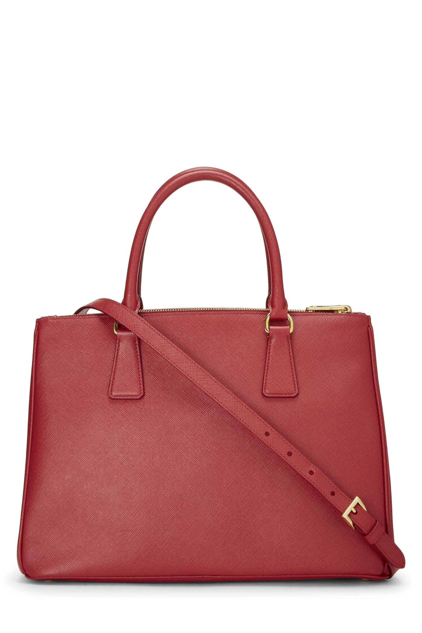 Prada, Red Saffiano Galleria Tote Medium, Red