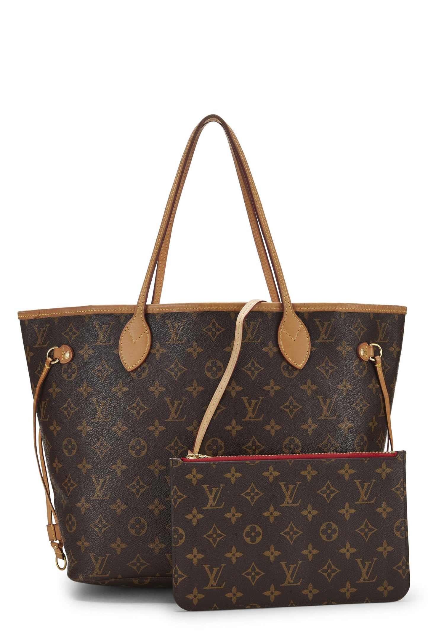 Louis Vuitton, Red Monogram Canvas Neo Neverfull MM, Red