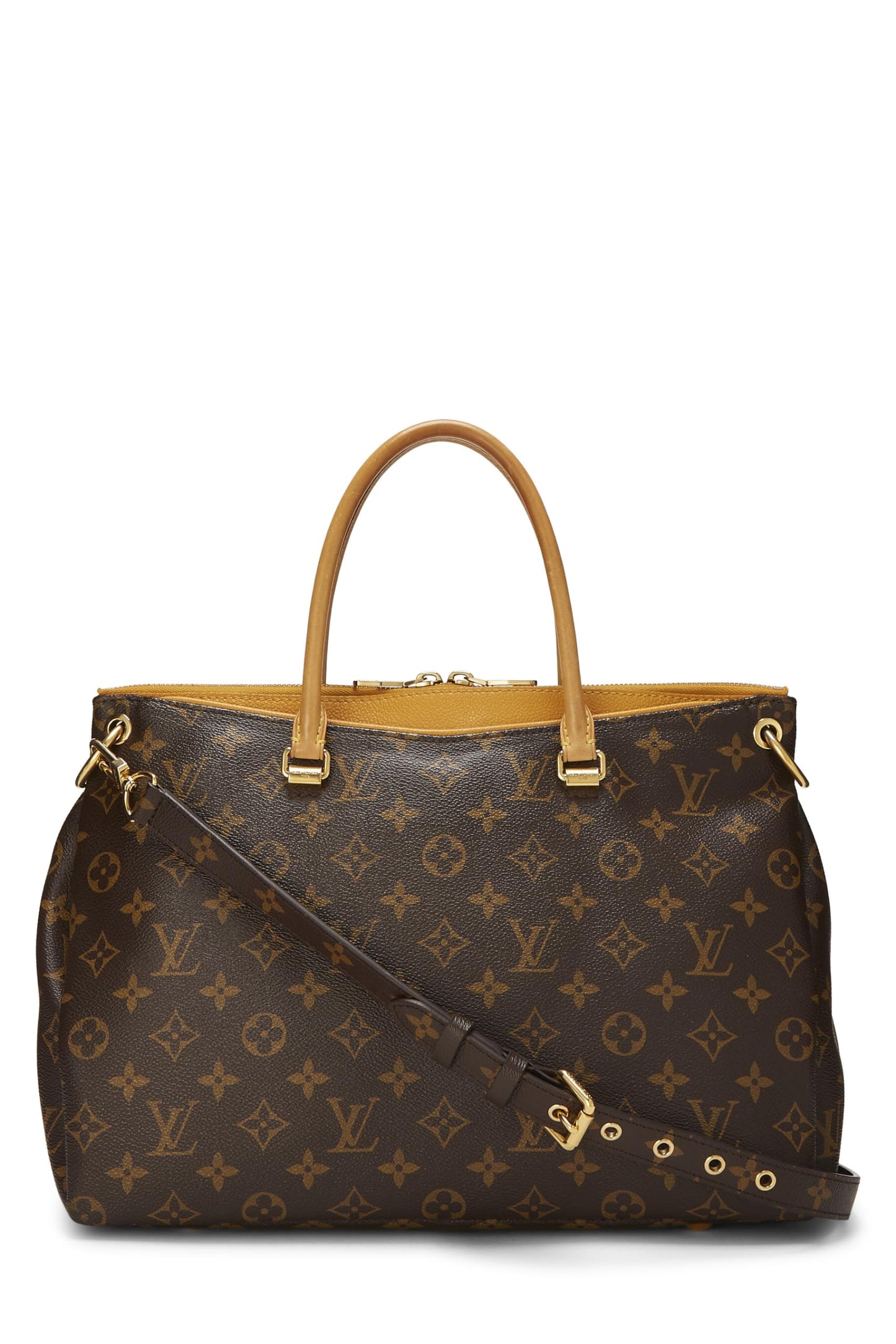 Louis Vuitton, Yellow Monogram Canvas Pallas, Yellow