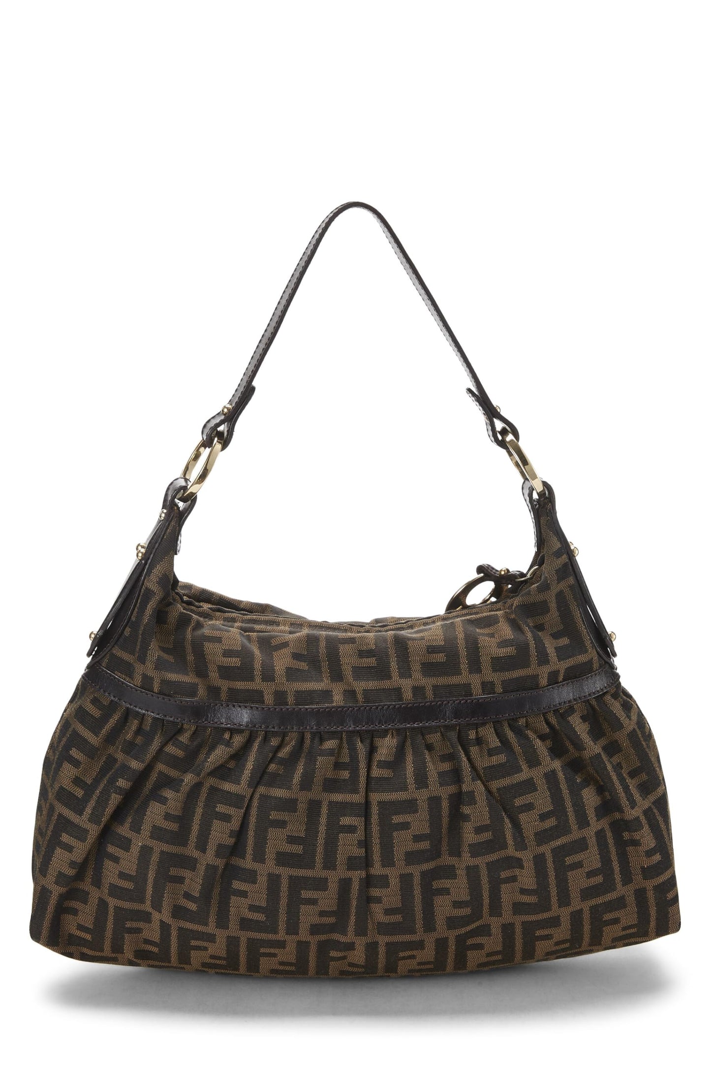 Fendi, Brown Zucca Canvas Chef Hobo, Brown