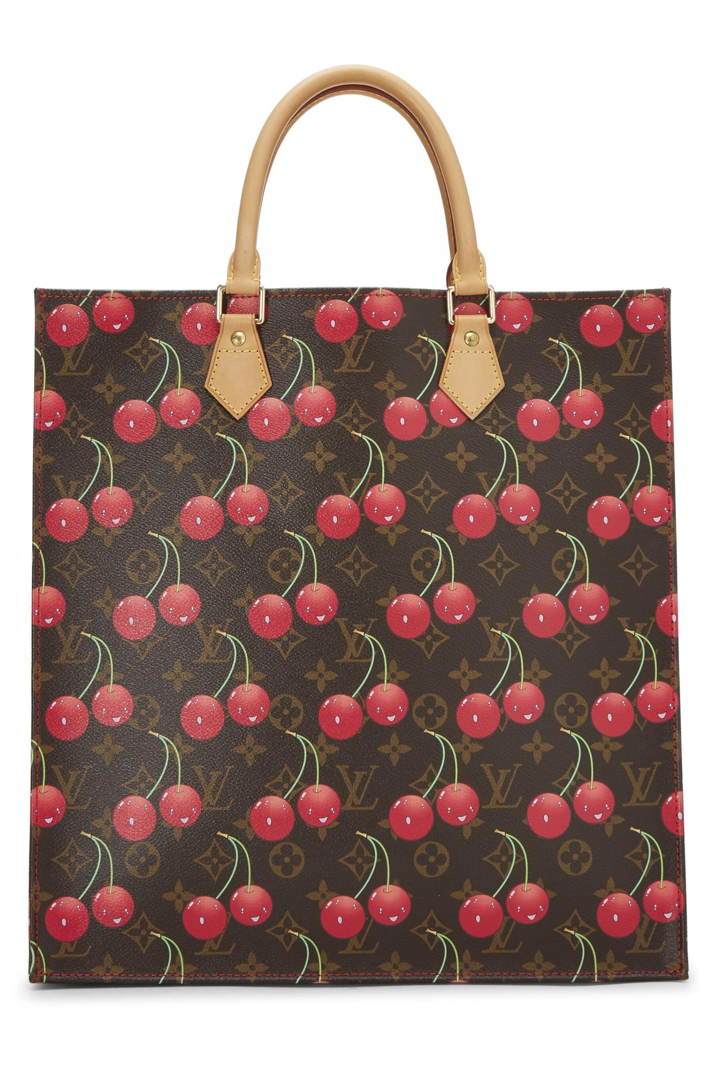 Louis Vuitton, Takashi Murakami x Louis Vuitton Monogram Cerises Sac Plat, Brown