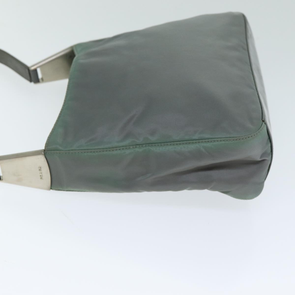 PRADA Shoulder Bag Nylon Gray Auth