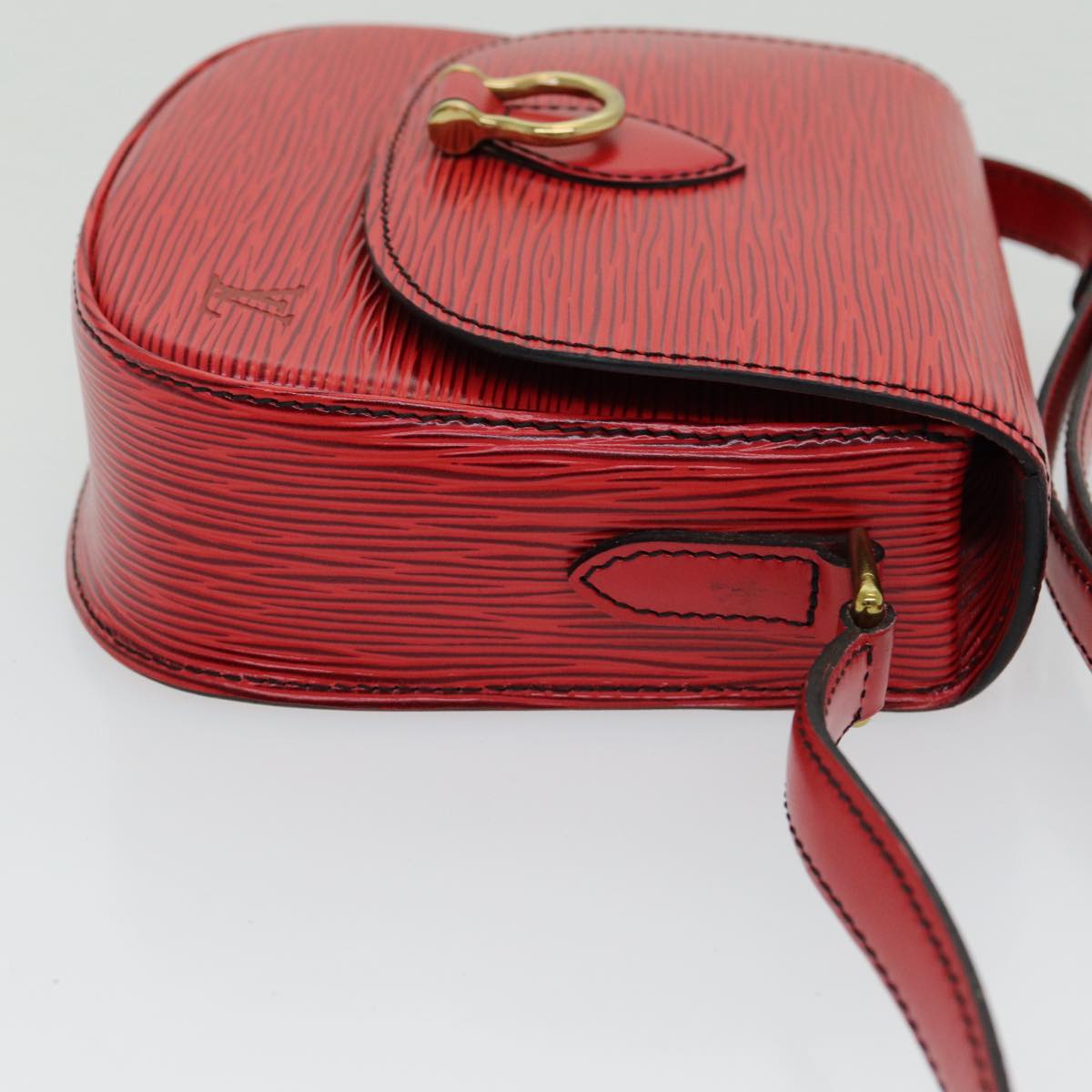LOUIS VUITTON Epi Saint Cloud PM Shoulder Bag Red M52217 LV Auth 82607