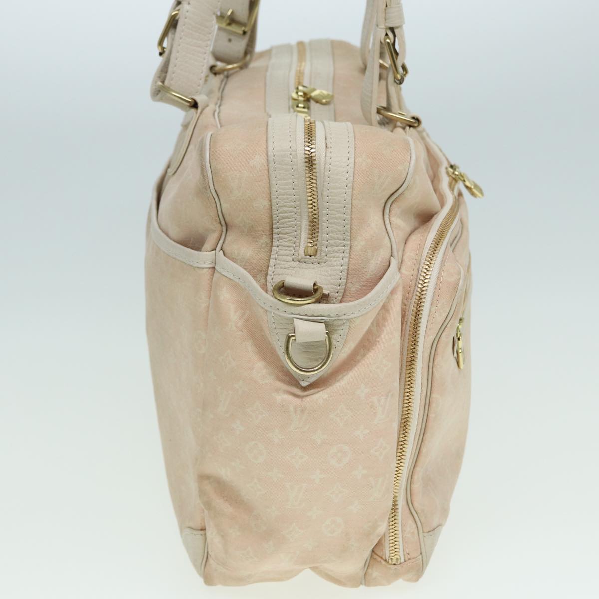 LOUIS VUITTON Monogram Mini Lin Sac Arange Shoulder Bag Rose M95255 Auth 83069